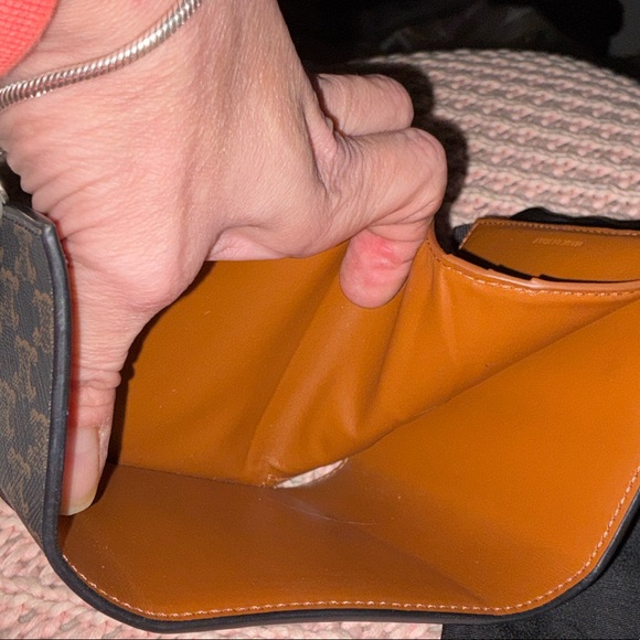 Celine Tricolor Wallet in Brown, Black, and Tan NWT - Picture 8 of 9